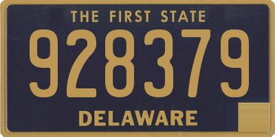 DE license plate 928379