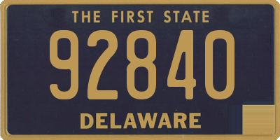 DE license plate 92840