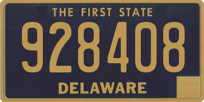 DE license plate 928408