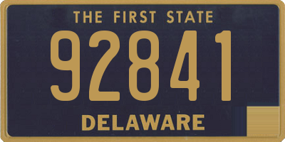 DE license plate 92841