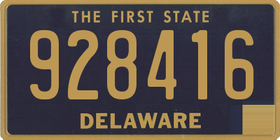 DE license plate 928416