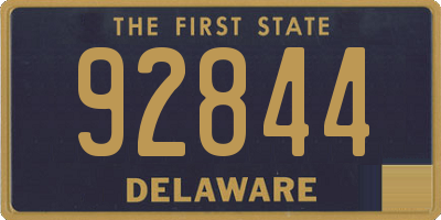 DE license plate 92844