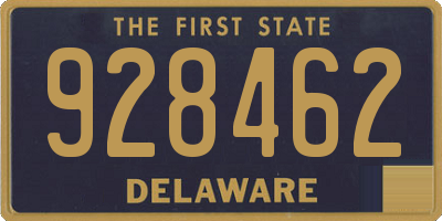 DE license plate 928462