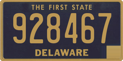 DE license plate 928467