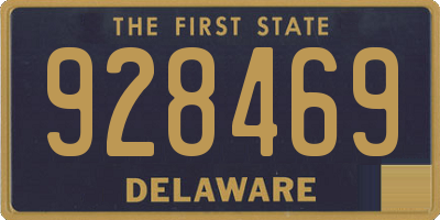 DE license plate 928469