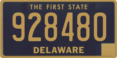 DE license plate 928480
