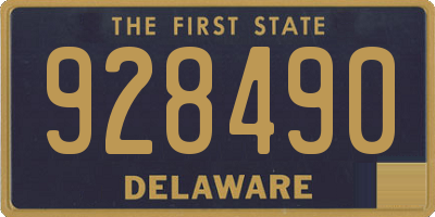 DE license plate 928490