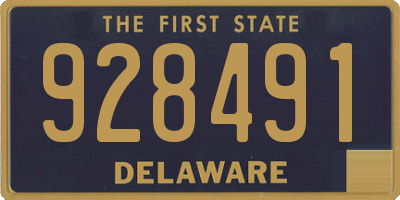 DE license plate 928491