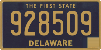 DE license plate 928509
