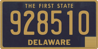 DE license plate 928510