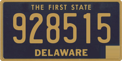 DE license plate 928515