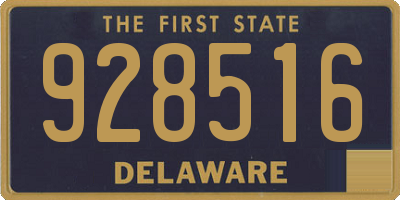 DE license plate 928516