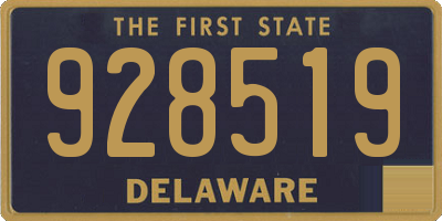 DE license plate 928519