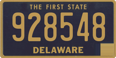 DE license plate 928548