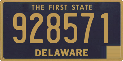 DE license plate 928571