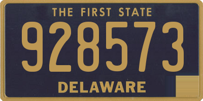 DE license plate 928573