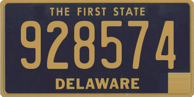 DE license plate 928574