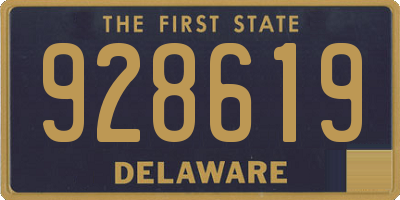 DE license plate 928619