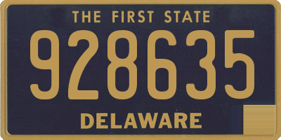 DE license plate 928635