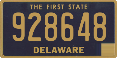 DE license plate 928648