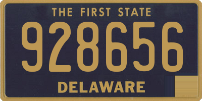DE license plate 928656