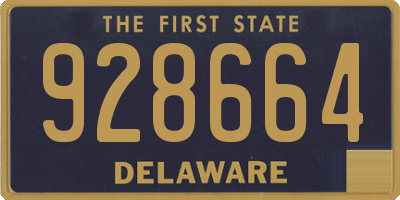 DE license plate 928664