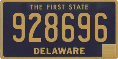 DE license plate 928696