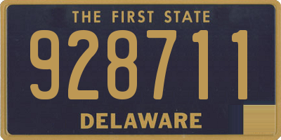 DE license plate 928711