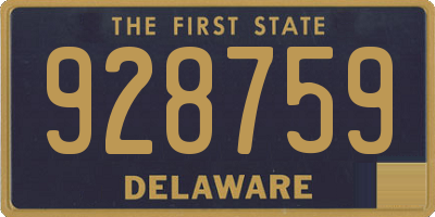 DE license plate 928759