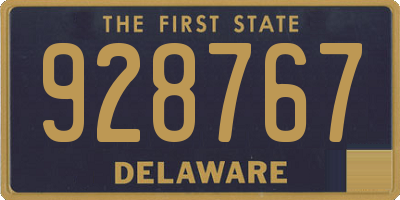 DE license plate 928767