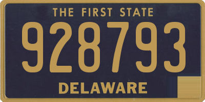 DE license plate 928793
