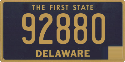 DE license plate 92880