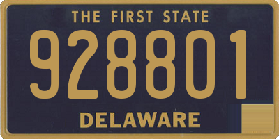DE license plate 928801