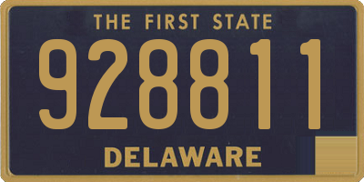 DE license plate 928811