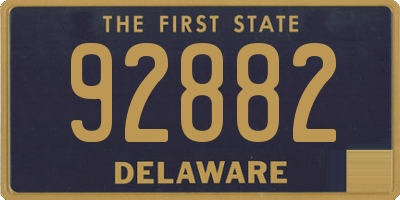 DE license plate 92882