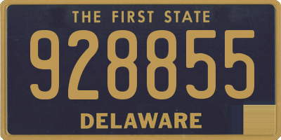 DE license plate 928855