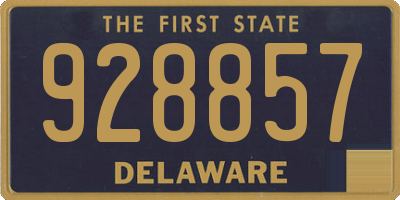 DE license plate 928857