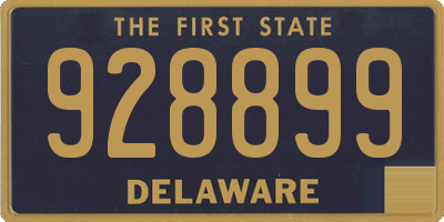 DE license plate 928899