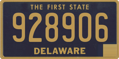 DE license plate 928906