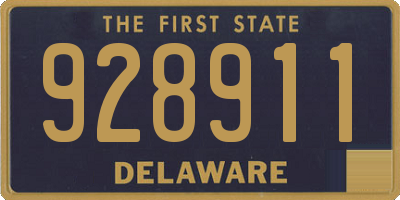DE license plate 928911