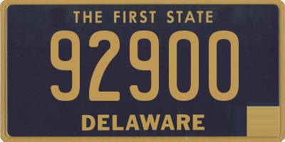 DE license plate 92900