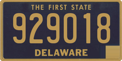 DE license plate 929018