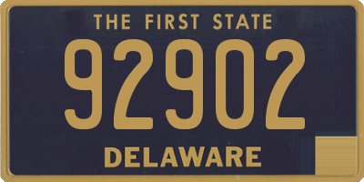 DE license plate 92902