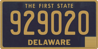 DE license plate 929020