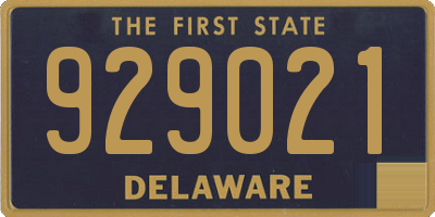 DE license plate 929021