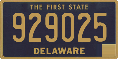 DE license plate 929025