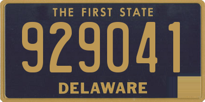 DE license plate 929041