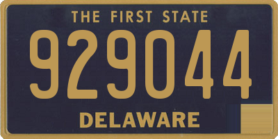 DE license plate 929044