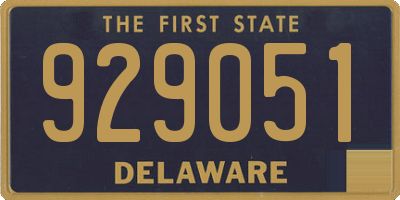 DE license plate 929051