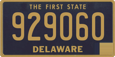 DE license plate 929060